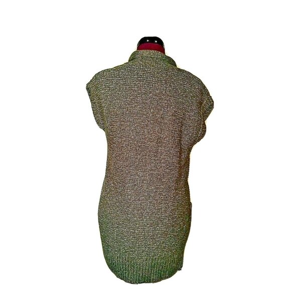Eddie Bauer Cardigan Sweater Olive Women Size XS Pockets Sleeveless Open… - Picture 3 of 6